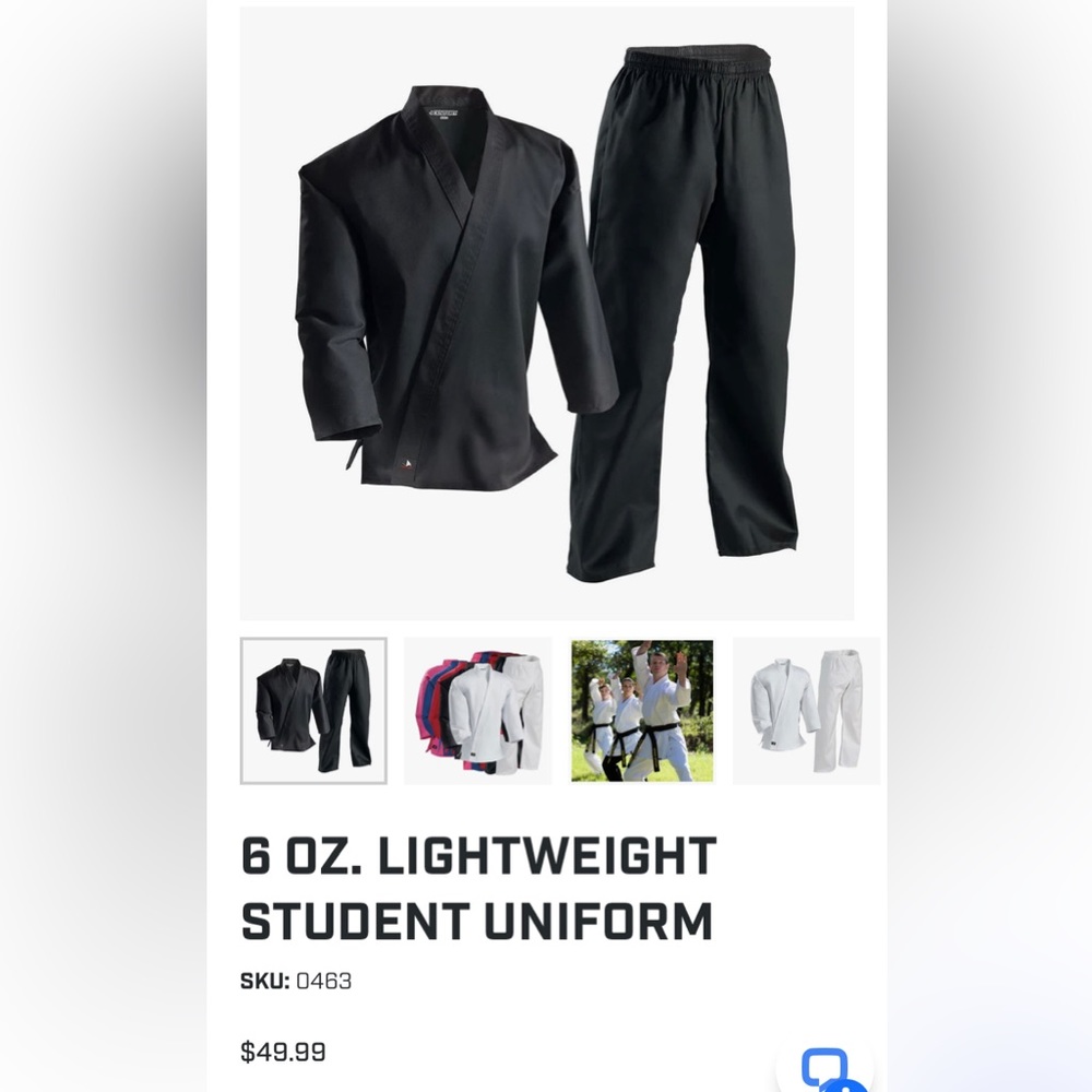 Kids Century Martial Arts Uniform